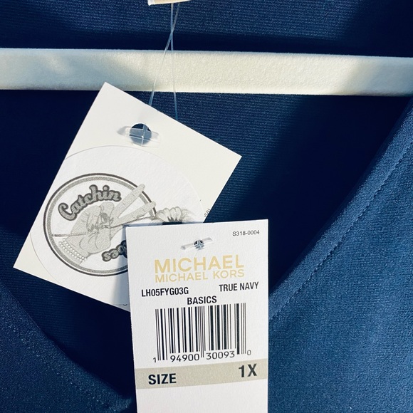 Plus Posher Michael Kors~ Sexy Long Sleeve Top - Picture 4 of 5